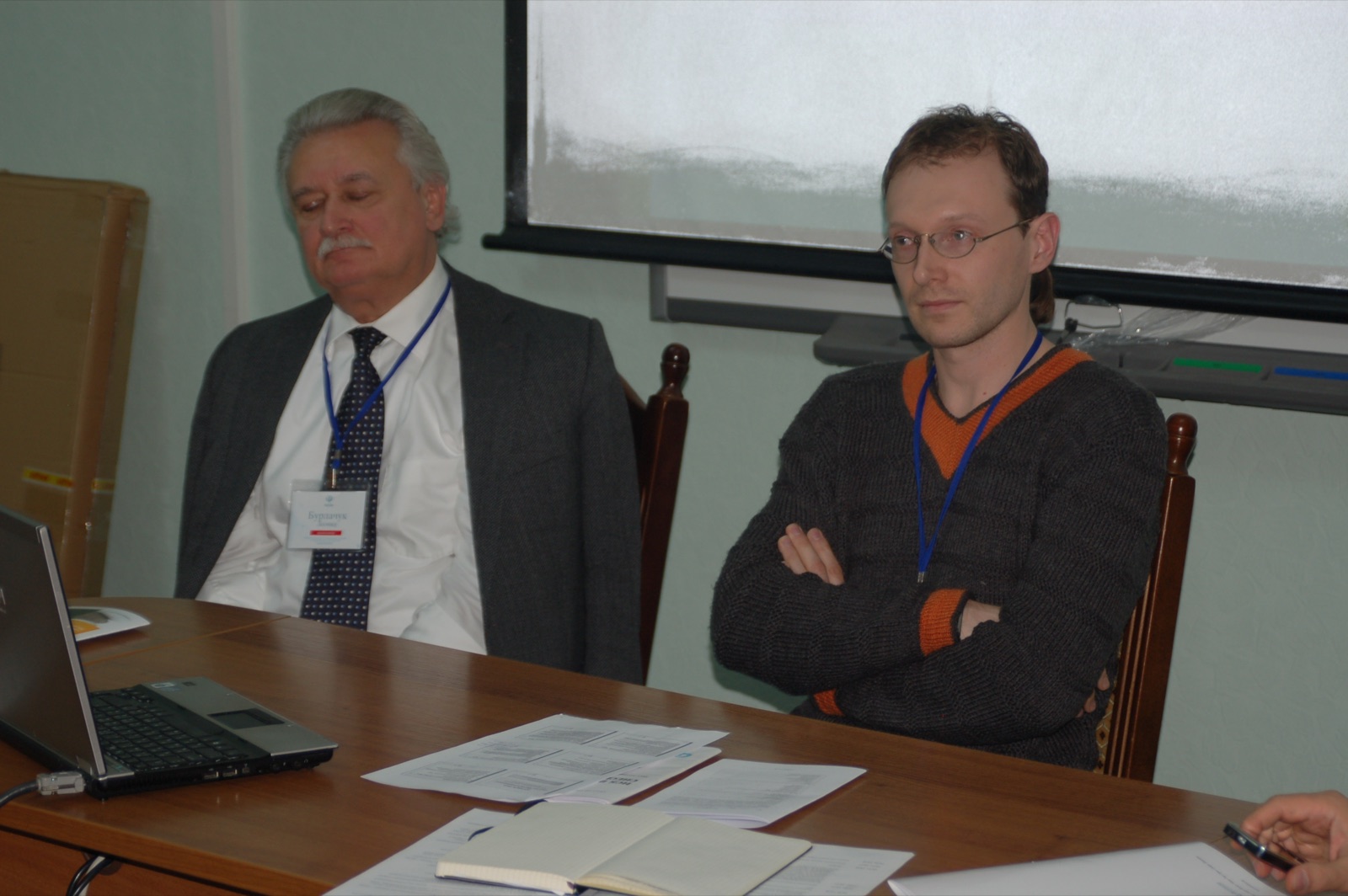 Леонід Фокович Бурлачук і Віталій Климчук на конференції ПСІКОН-2010
